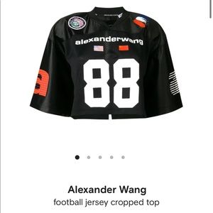 ALEXANDER WANG CROPPED JERSEY XS